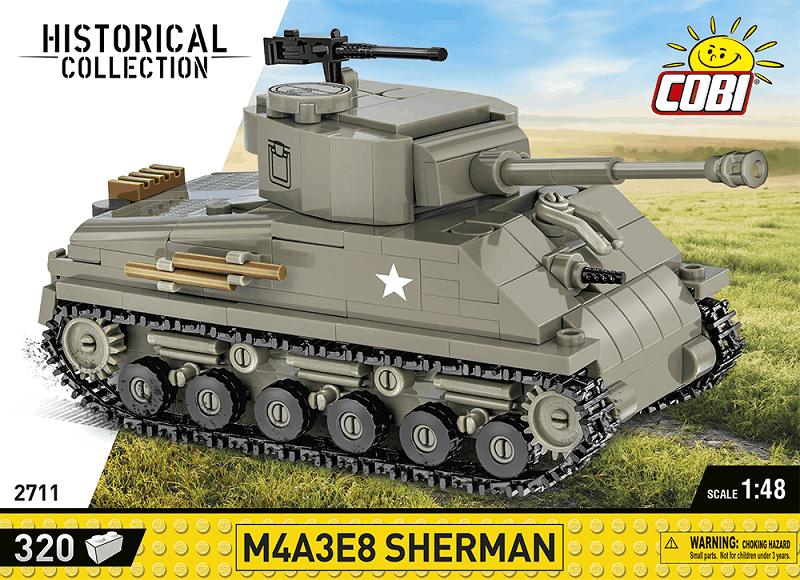 Americký tank Sherman M4A3E8 COBI 2705 - World War II - kopie