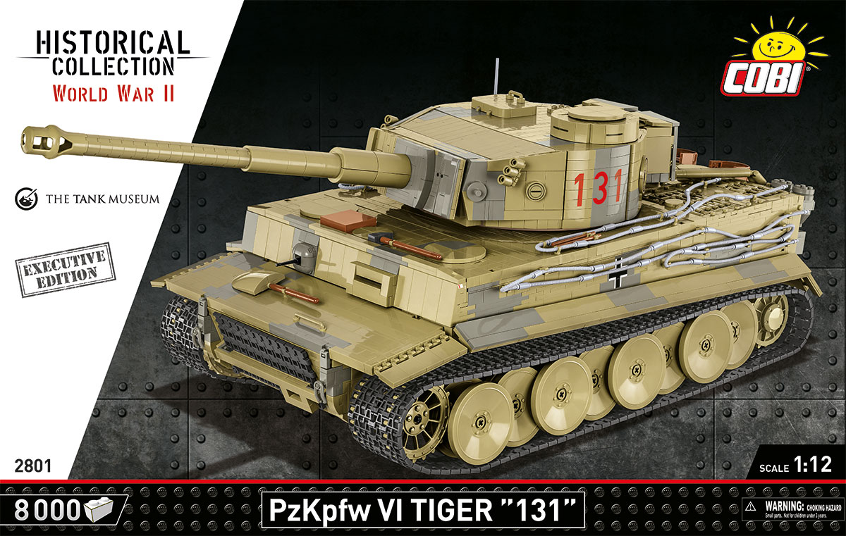 German tank PzKpfw VI TIGER 131 COBI 2801 - Executive Edition WWII 1:12