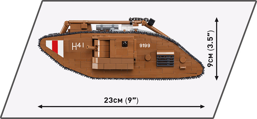 První bojově nasazený tank MARK I COBI 2972 - Great War - kopie