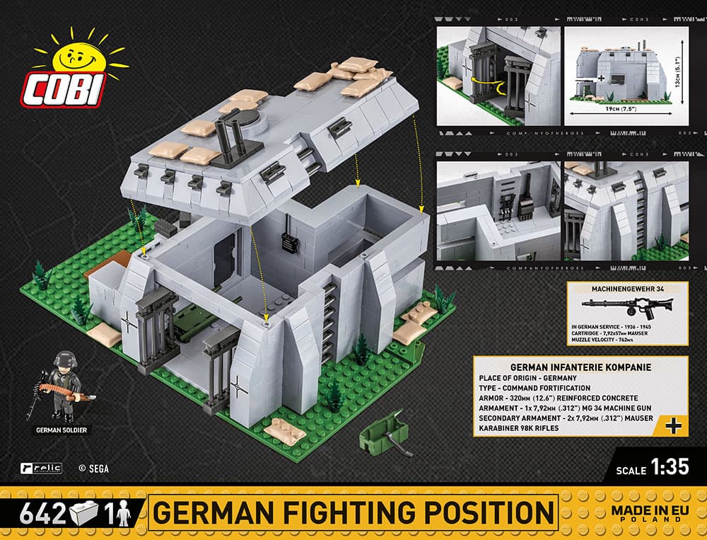 Německé bojové opevnění COBI 3043 - Company of Heroes 3