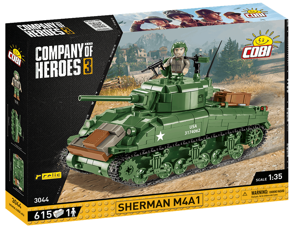 Americký tank Sherman M4A1 COBI 3044 - Company of Heroes 3