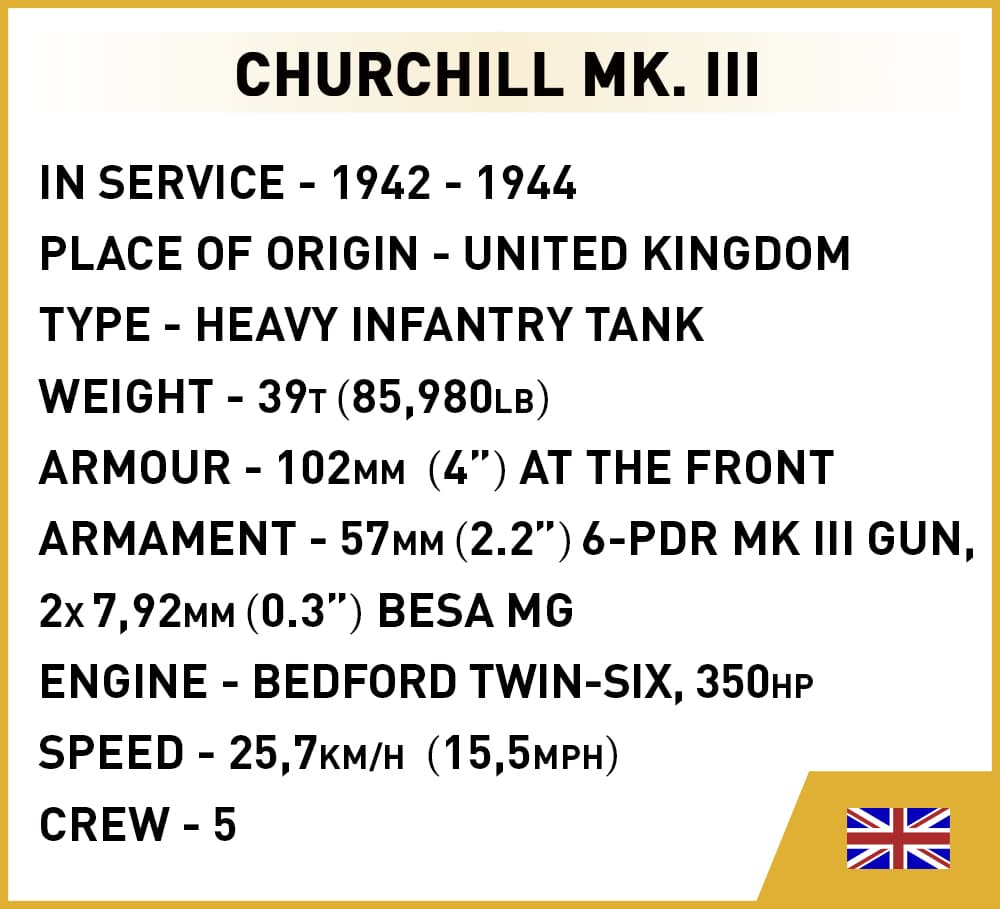 Britský tank Churchill Mk III COBI 3046 - Company of Heroes 3