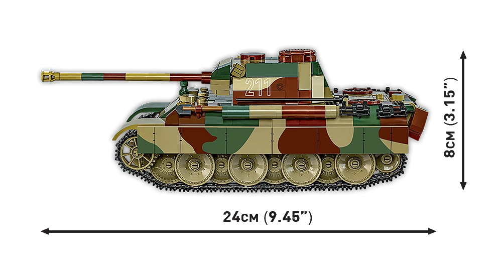 Německý tank Panzer V Panther & ruské dělo 152mm ML-20 COBI 3144 - Limited Edition WW II 1:35