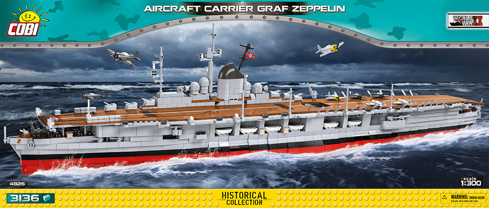 Německá letadlová loď GRAF ZEPPELIN COBI 4826 - World War II