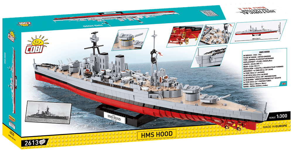 Britský křižník HMS HOOD COBI 4820 - World War II
