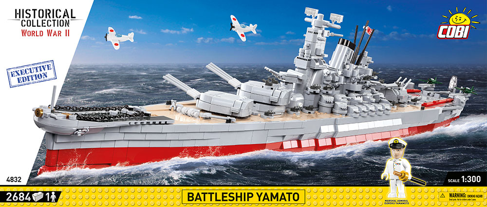 Japonská bitevní loď Jamato (Yamato) COBI 4832 - Executive edition WW II