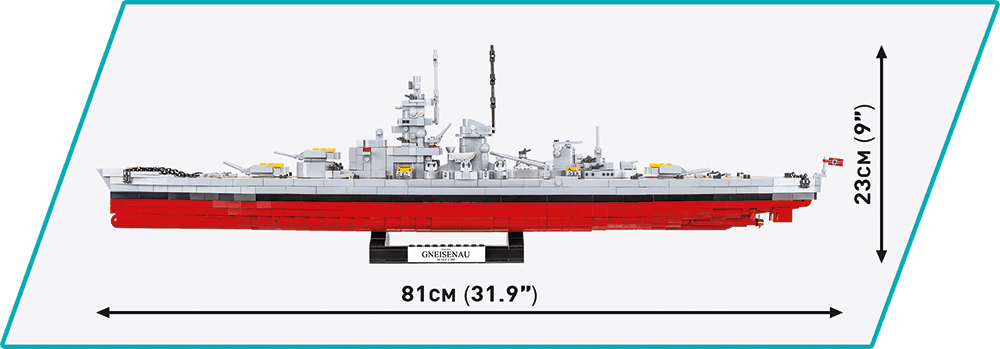 Německá bitevní loď Gneisenau COBI 4835 - World War II