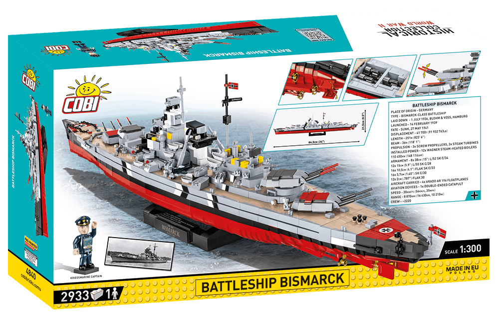 Německá bitevní loď BISMARCK COBI 4840 - Executive Edition WW II