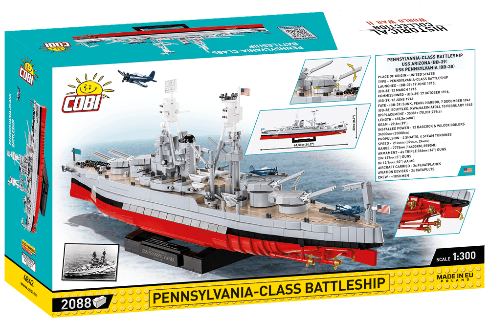 Americká bitevní loď třídy Pennsylvania COBI 4842 - World War II