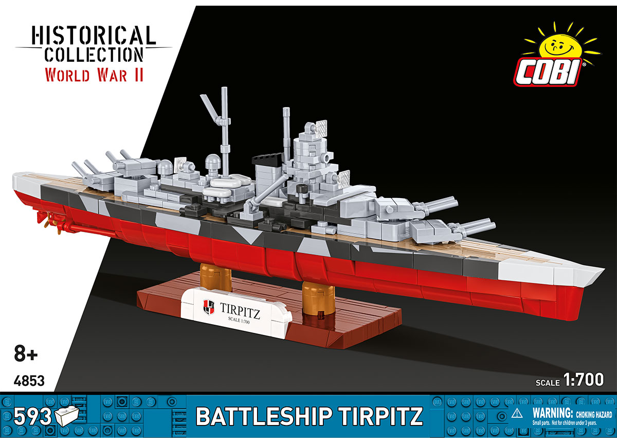 Bitevní loď TIRPITZ COBI 4853 - World War II 1:700