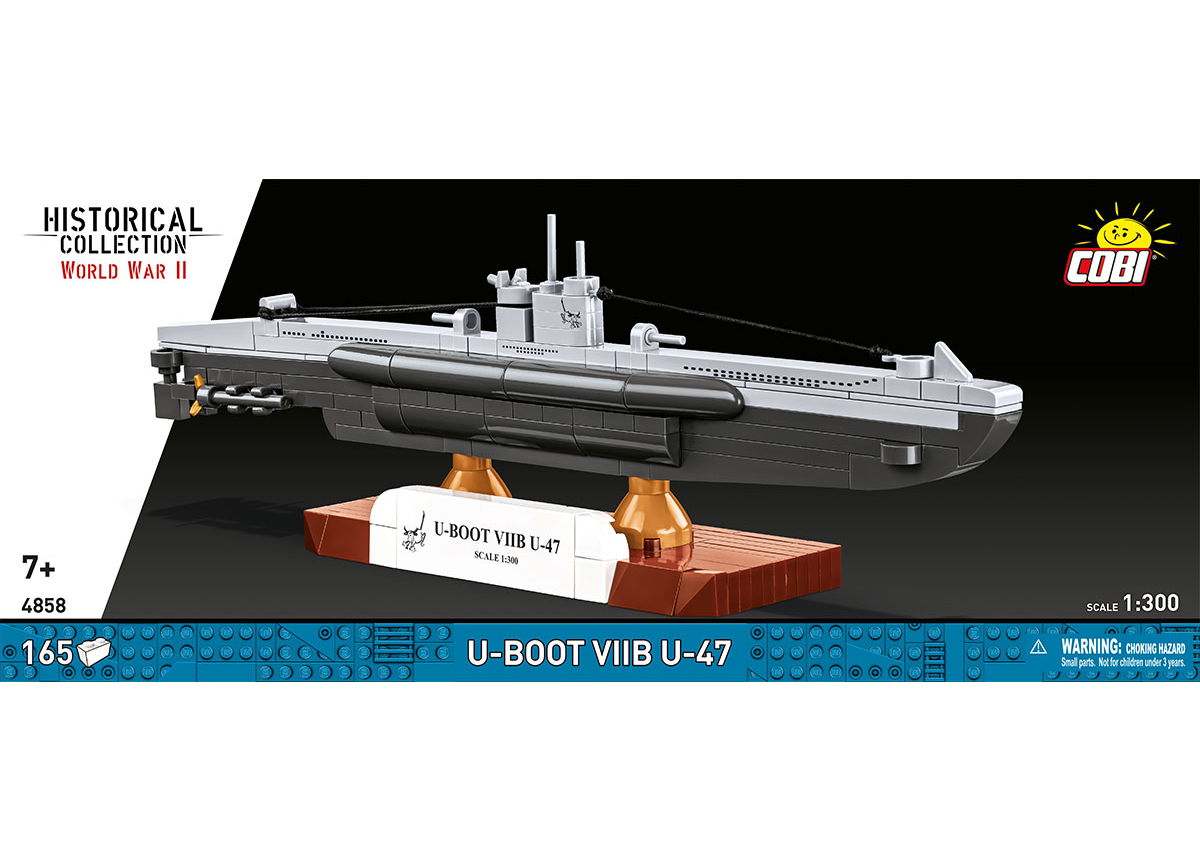 German submarine U-Boot VIIC U-96 COBI 4857 - World War II 1:300 - kopie