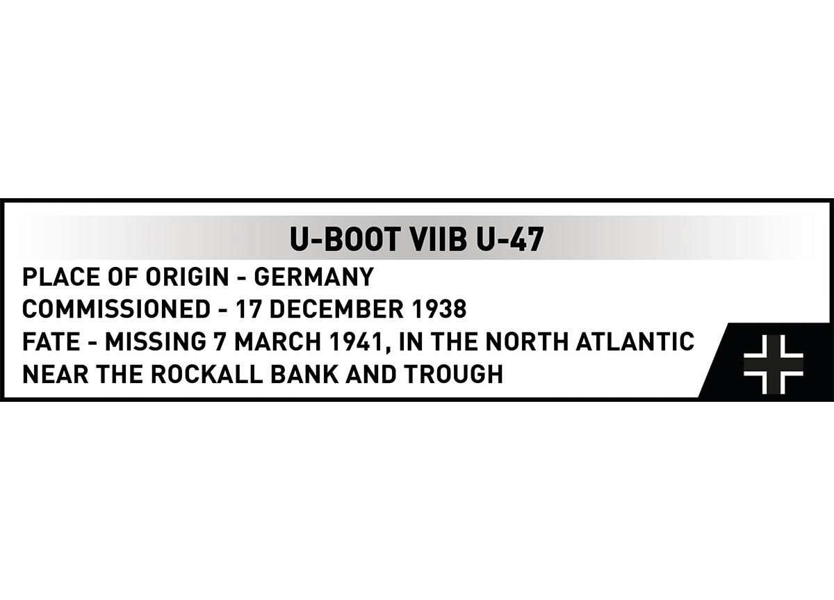 German submarine U-Boot VIIC U-96 COBI 4857 - World War II 1:300 - kopie