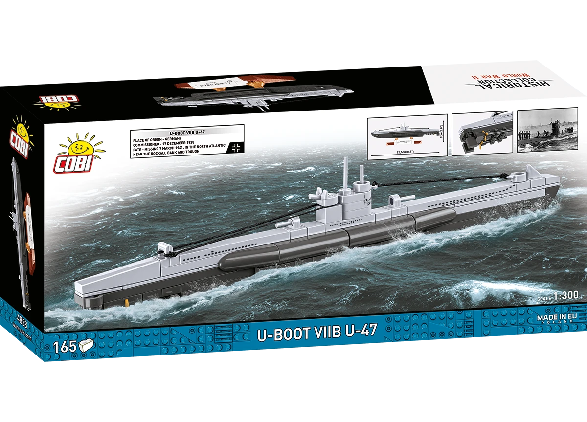 German submarine U-Boot VIIC U-96 COBI 4857 - World War II 1:300 - kopie