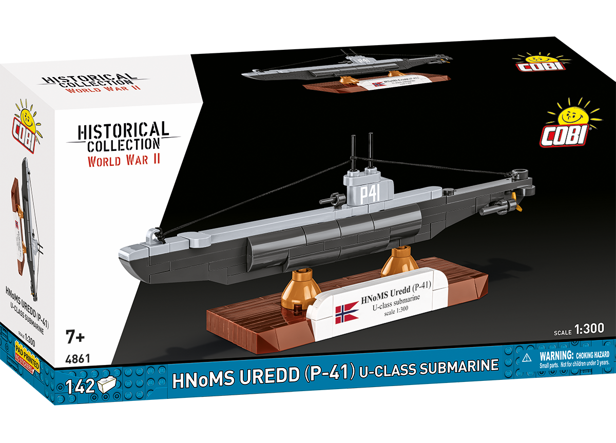 Nórska ponorka HNoMS UREDD P-41 COBI 4861 - World War II 1:300
