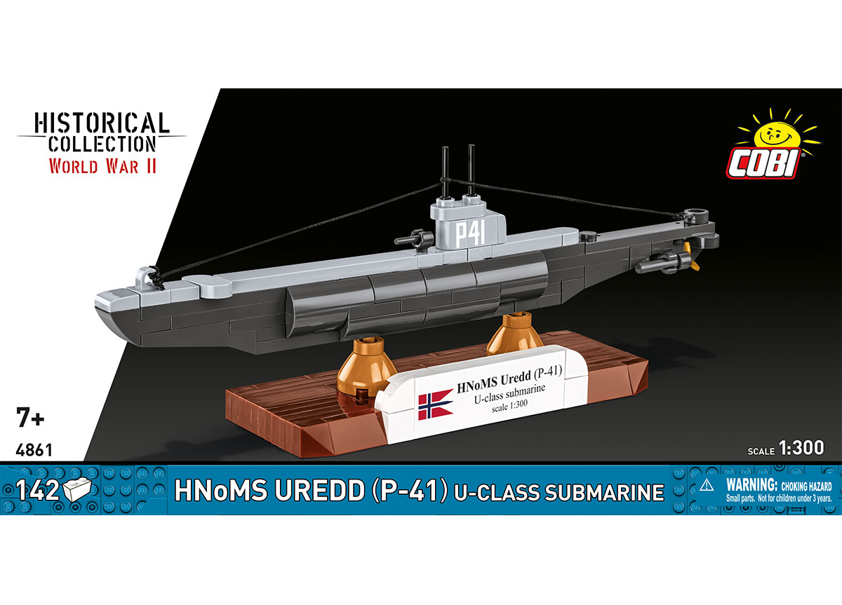 Nórska ponorka HNoMS UREDD P-41 COBI 4861 - World War II 1:300