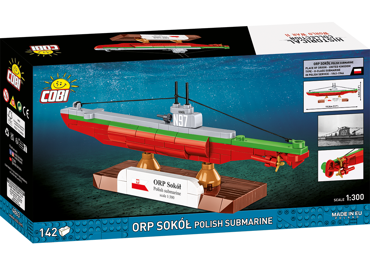 Poľská ponorka ORP SEP COBI 4856 - World War II 1:300 - kopie