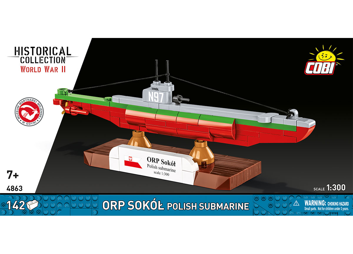 Poľská ponorka ORP SEP COBI 4856 - World War II 1:300 - kopie