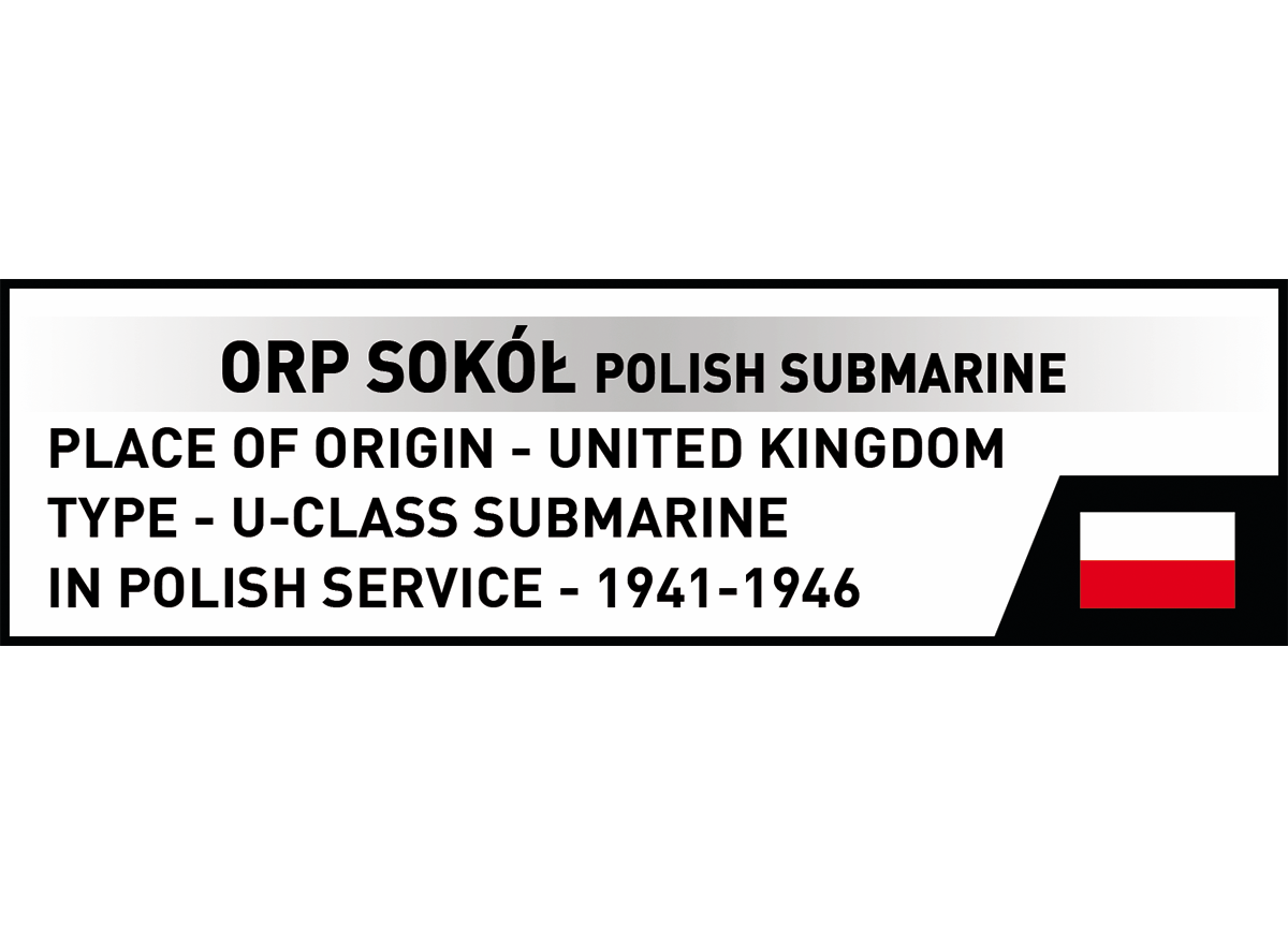 Poľská ponorka ORP SEP COBI 4856 - World War II 1:300 - kopie