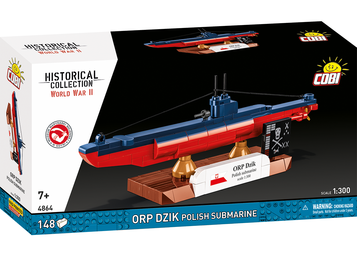 Polská ponorka ORP DZIK COBI 4864 - World War II 1:300