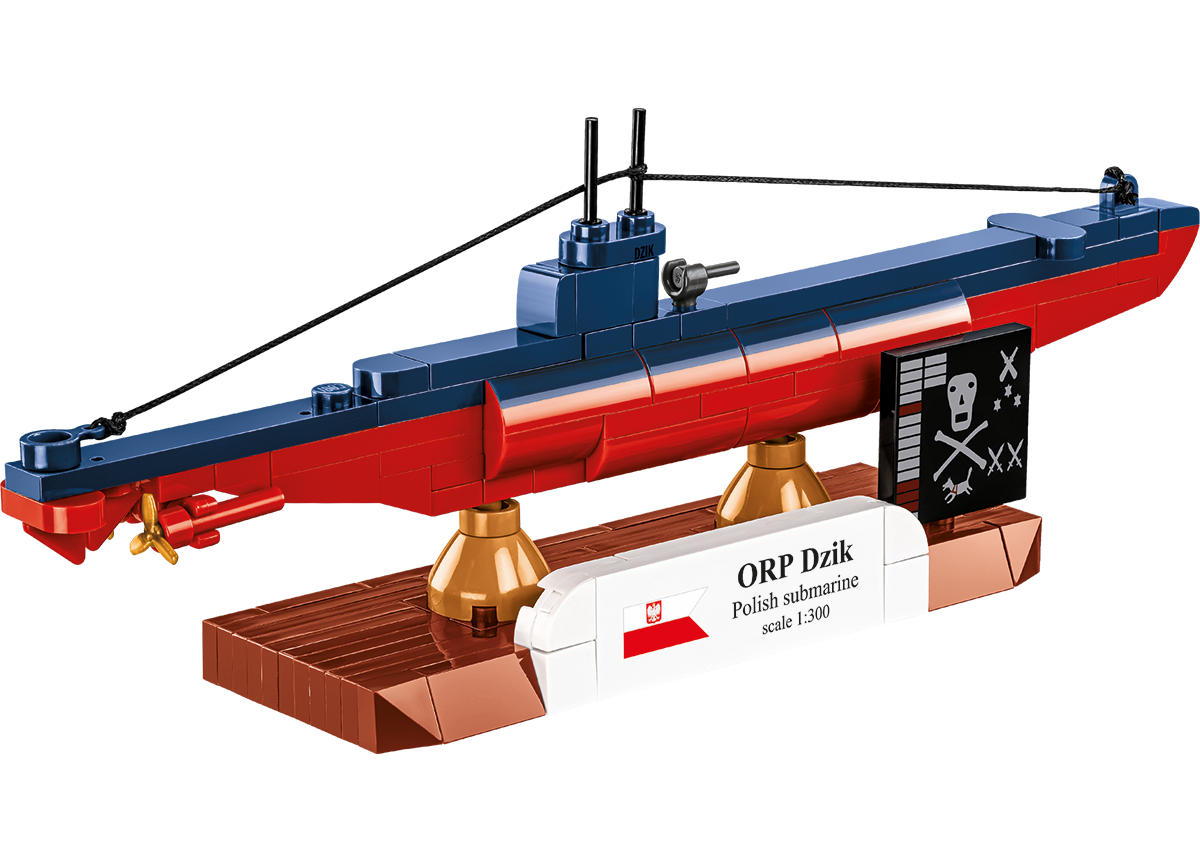Polská ponorka ORP DZIK COBI 4864 - World War II 1:300
