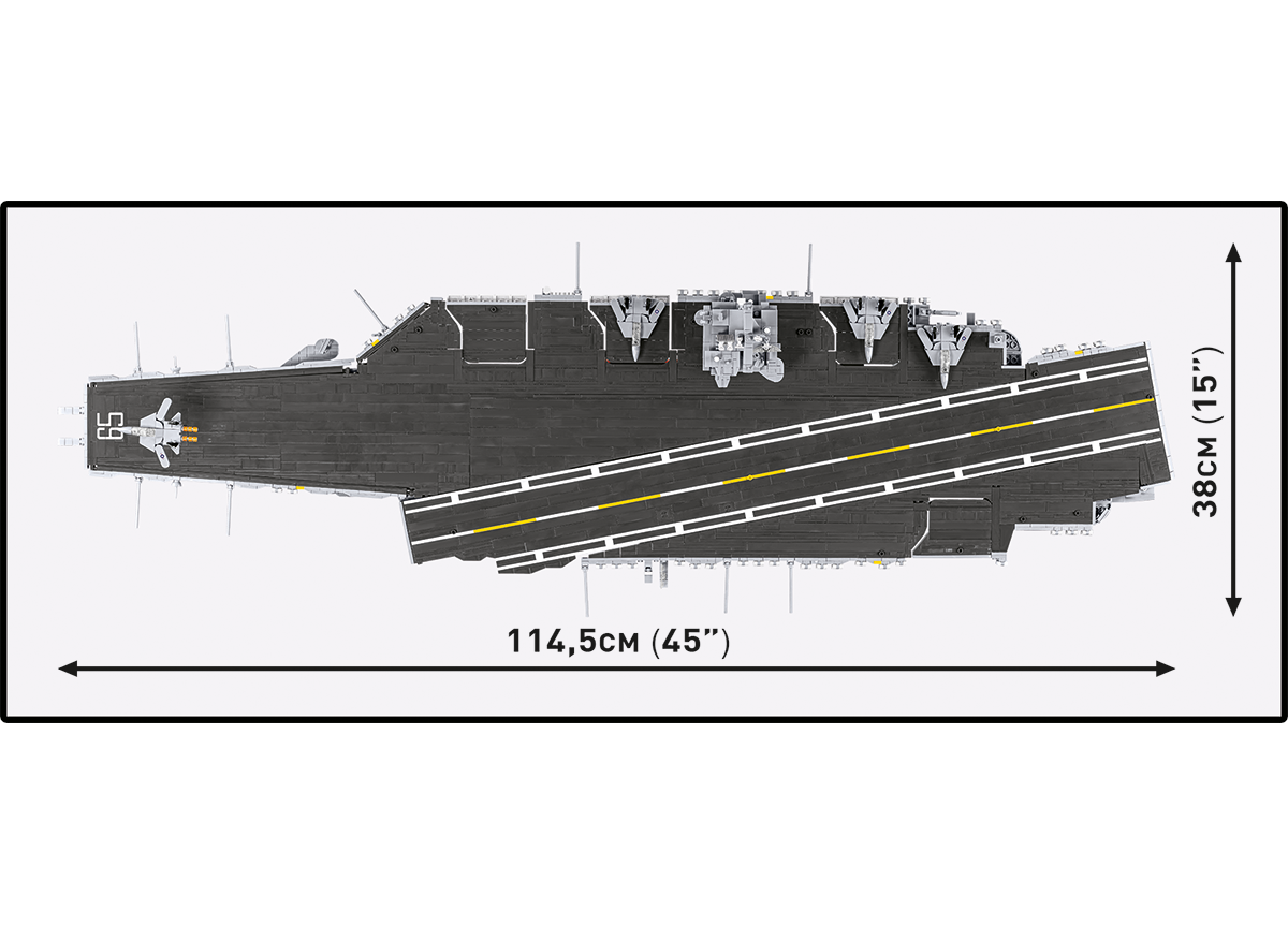 Americká letadlová loď  USS Enterprise CVN-65 COBI 4869 - Armed Forces 1:300