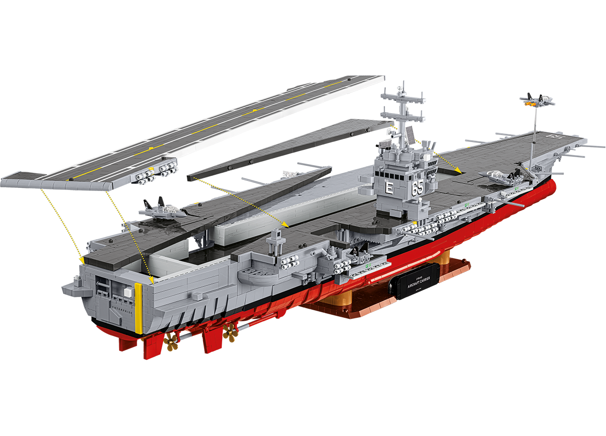 Americká letadlová loď  USS Enterprise CVN-65 COBI 4869 - Armed Forces 1:300