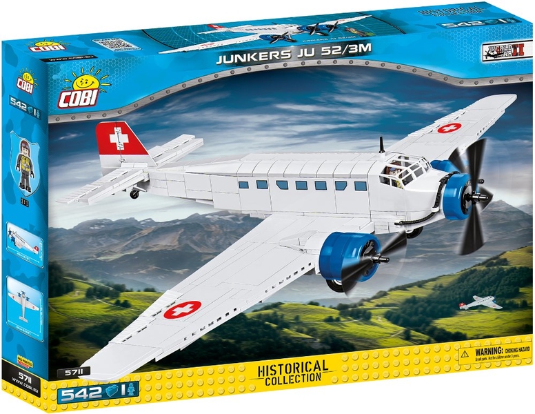 Německý dopravní letoun Junkers JU 52/3M  COBI 5711 - World War II