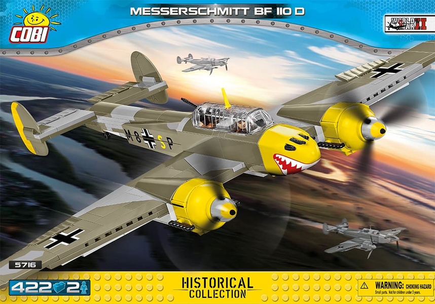 Německý těžký stíhací-bombardovací letoun MESSERSCHMITT BF 110D COBI 5710 - World War II