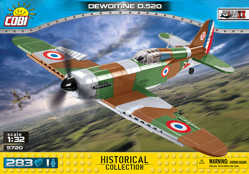 Francouzský stíhací letoun Dewoitine D.520 COBI 5720 - World War II
