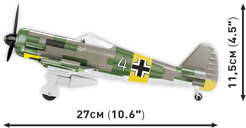 Weltkrieg Cobi 5704 Focke-Wulf 190A-8 deutsches Kampfflugzeug 2 