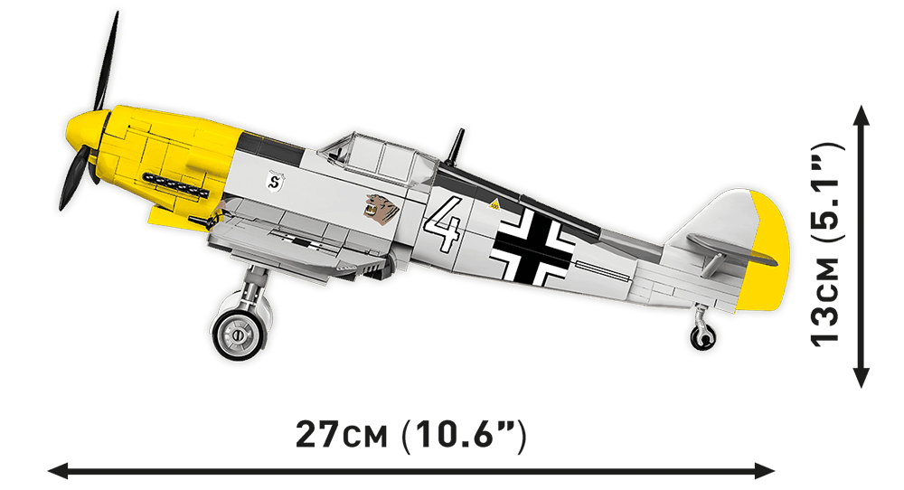 Fighter aircraft Messerschmitt BF-109 F-2 COBI 5715 - World War II - kopie