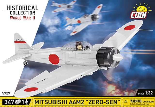 Japonský stíhací letoun Mitsubishi A6M2 Zero-Sen COBI 5729 - World War II