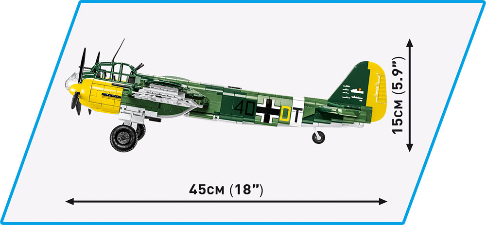 Německý víceúčelový bojový letoun Junkers JU-88  COBI 5732 - Limited Edition WW II
