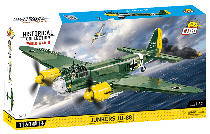 Německý víceúčelový bojový letoun Junkers JU-88  COBI 5733 - World War II