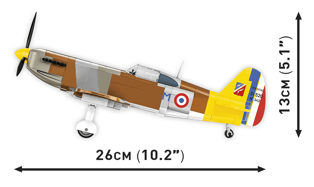 Francouzský stíhací letoun Dewoitine D.520 COBI 5734 - World War II