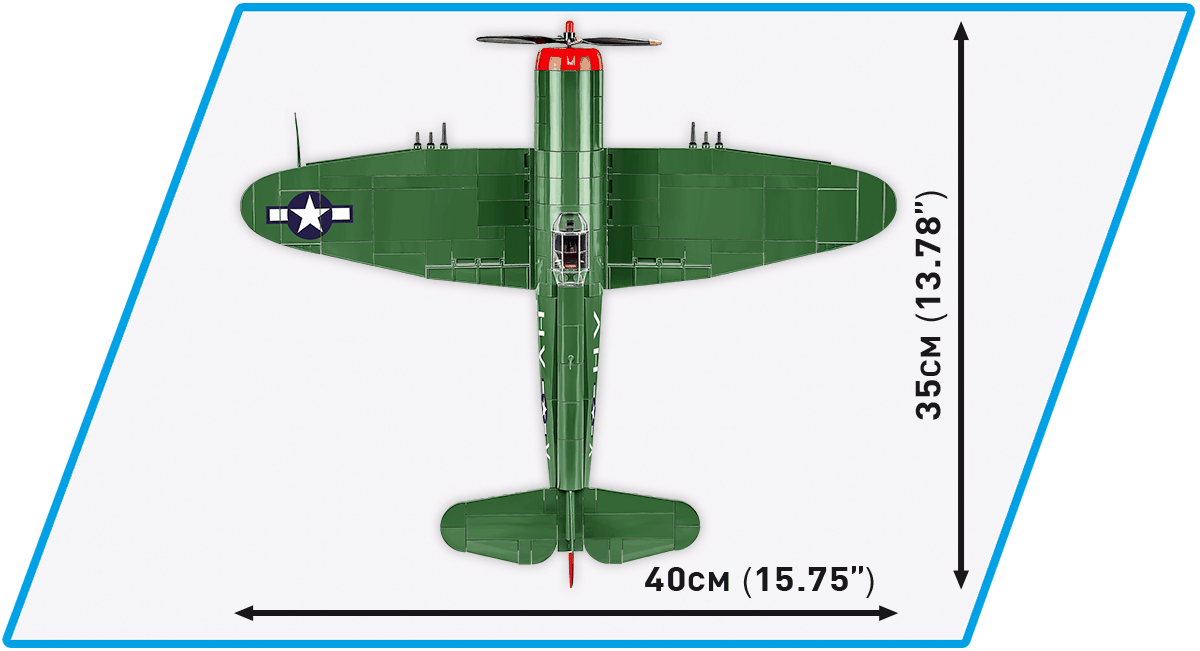 American fighter plane P-47 Thunderbolt COBI 5736 - Executive Edition WWII - kopie