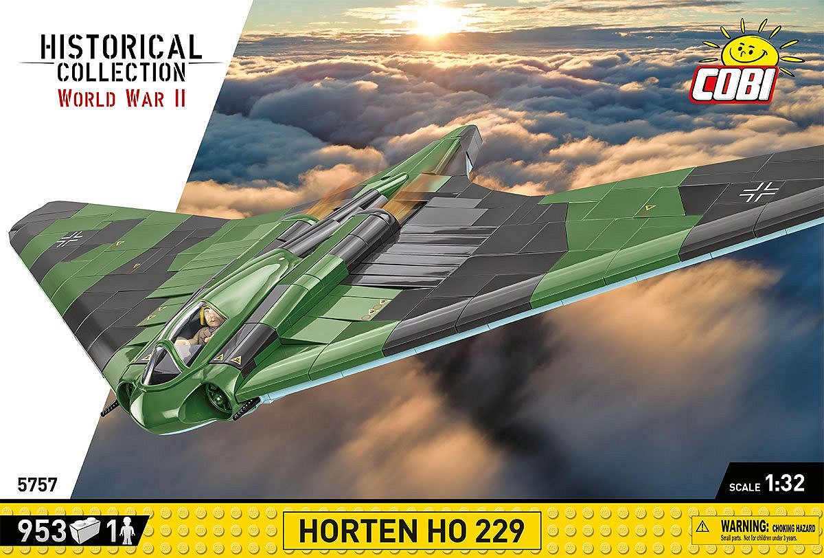 German monoplane fighter jet Horten Ho 229 COBI 5757 - World War II 1:32