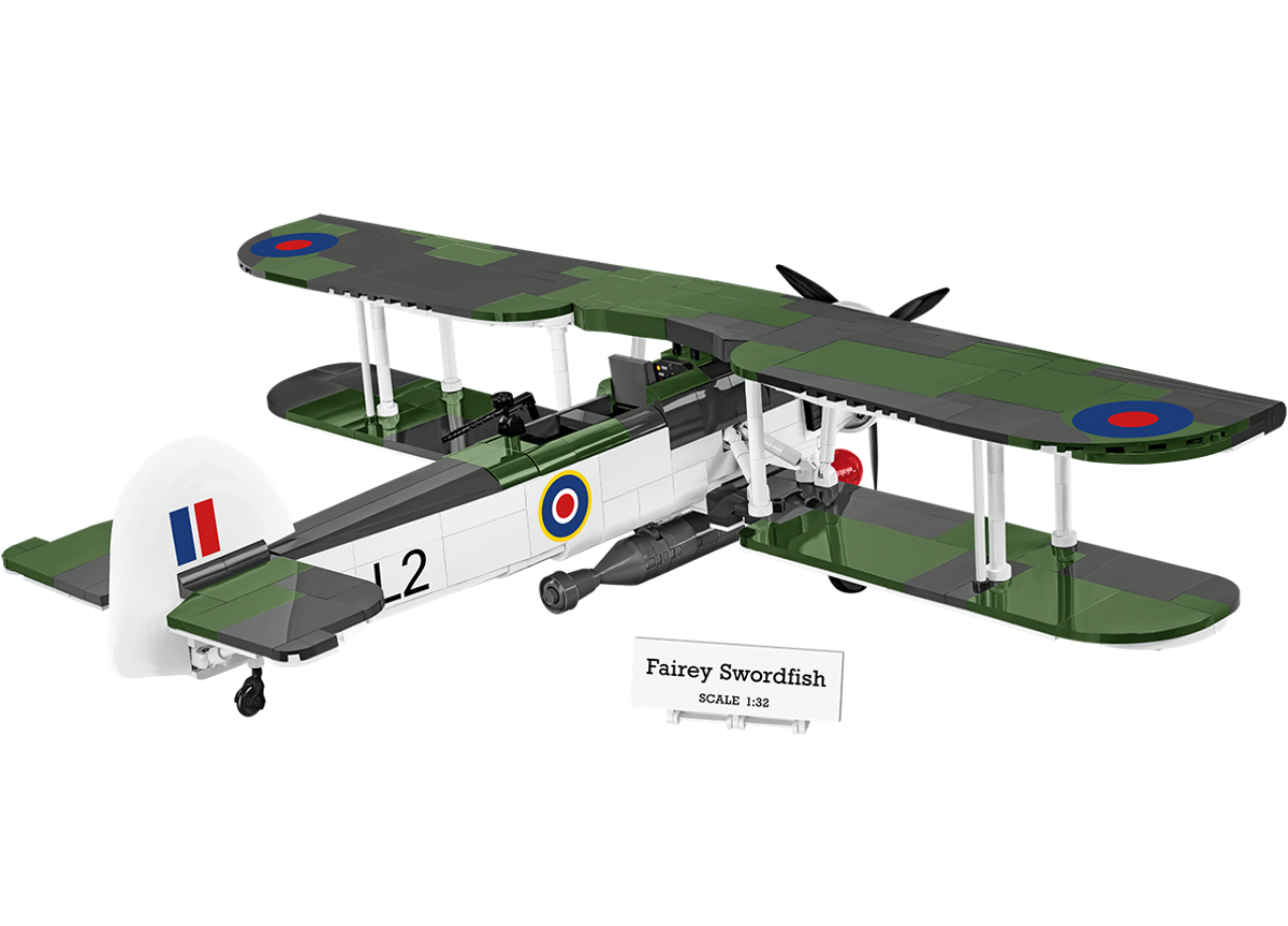 Britský torpédový palubní letoun Fairey Swordfish COBI 5770 - World War II 1:32