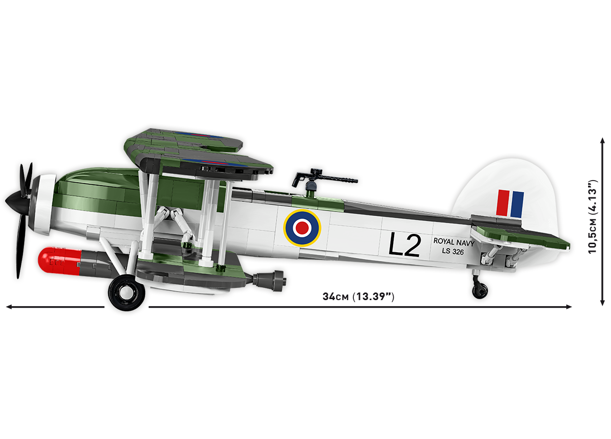 Britský torpédový palubní letoun Fairey Swordfish COBI 5770 - World War II 1:32