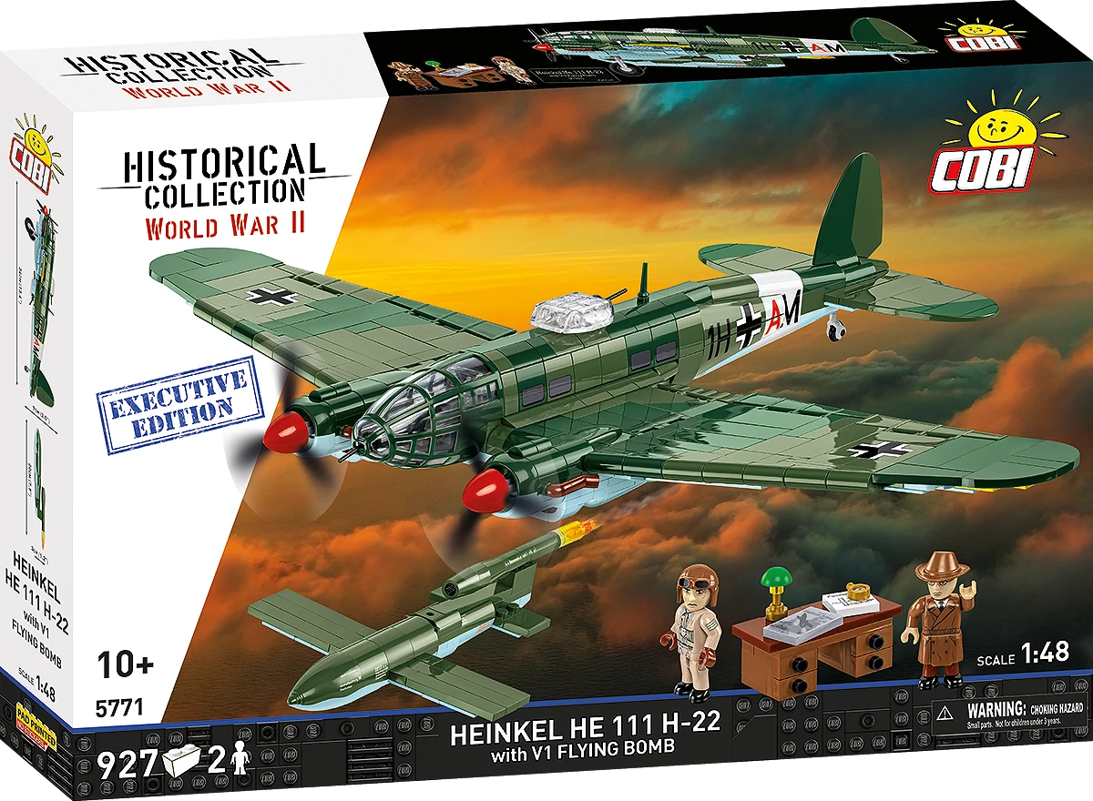 Německý střední bombardér HEINKEL HE 111 H-22 se střelou V1 COBI 5771 - Executive Edition WW II 1:48