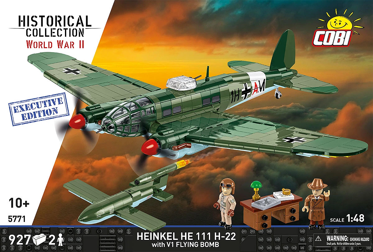 Německý střední bombardér HEINKEL HE 111 H-22 se střelou V1 COBI 5771 - Executive Edition WW II 1:48