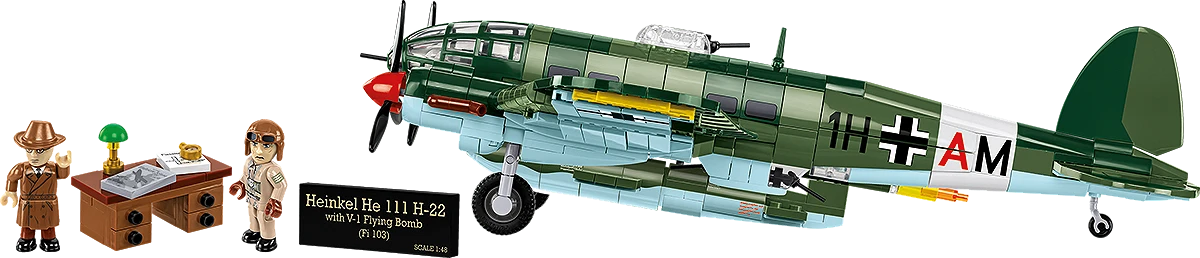 Německý střední bombardér HEINKEL HE 111 H-22 se střelou V1 COBI 5771 - Executive Edition WW II 1:48