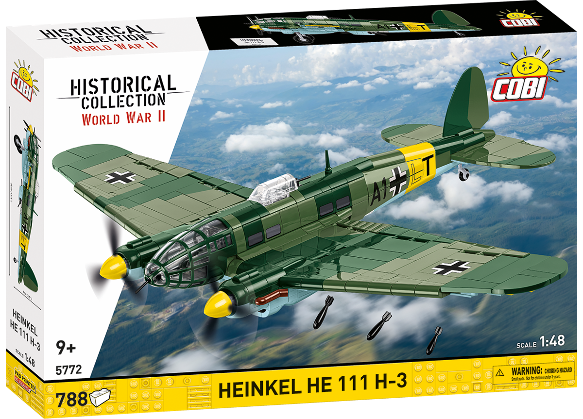 Německý střední bombardér HEINKEL HE 111 H-3 COBI 5772 - World War II 1:48