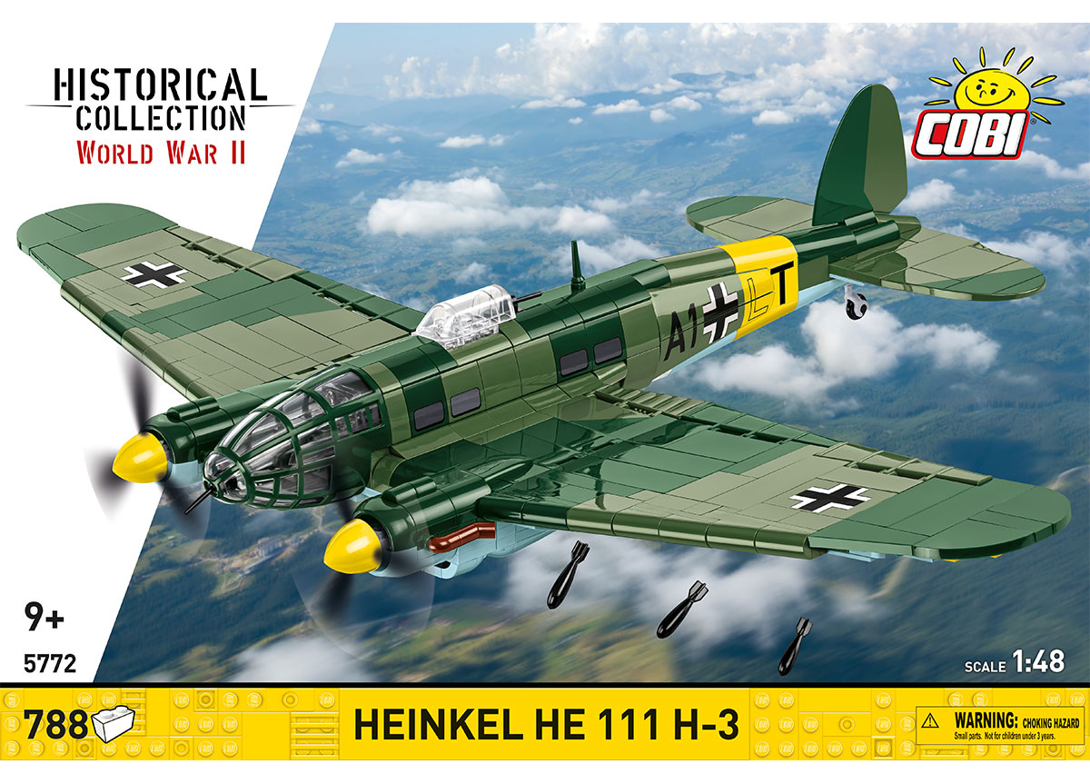Německý střední bombardér HEINKEL HE 111 H-3 COBI 5772 - World War II 1:48