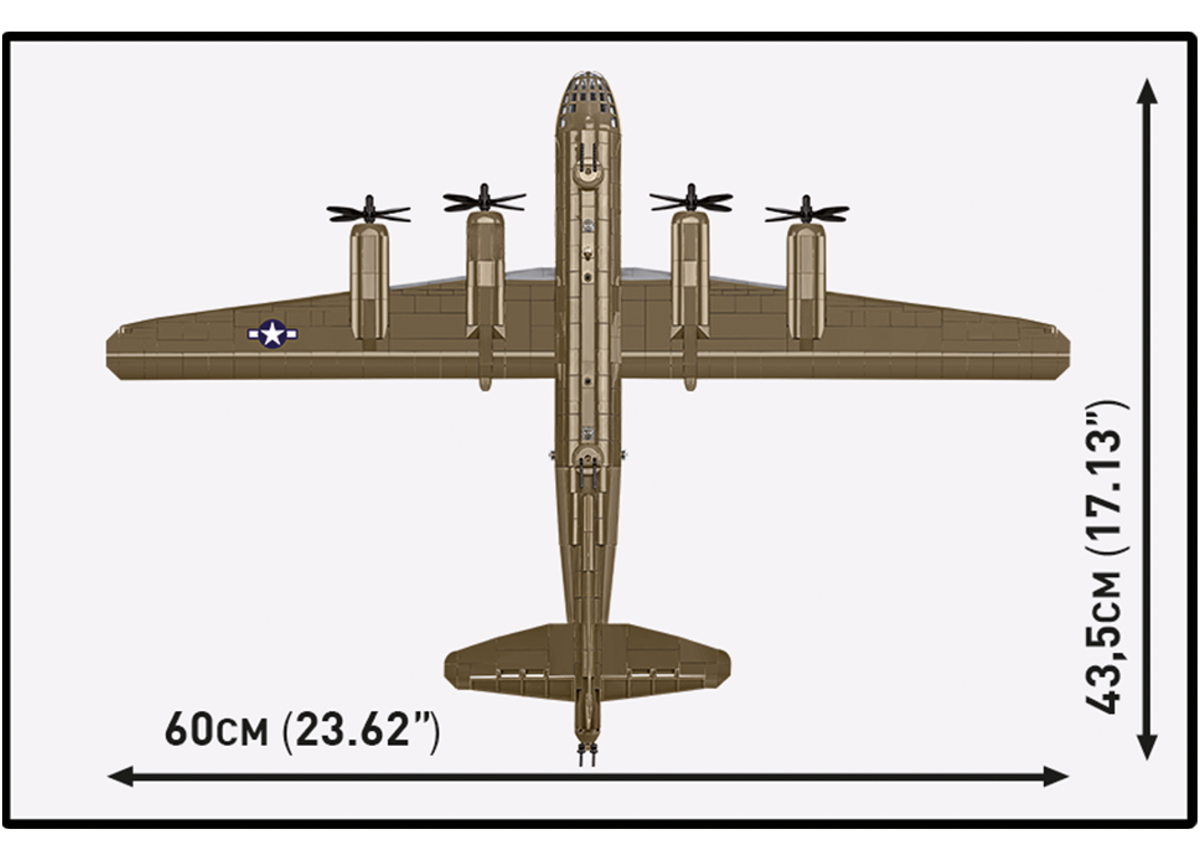 Americký těžký bombardovací letoun Boeing B-29 Superfortress COBI 5774 - World War II 1:72