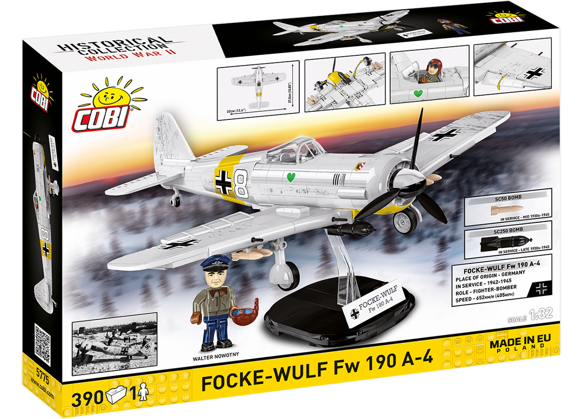 Německý stíhací letoun Focke-Wulf FW 190 A-4 COBI 5775 - World War II 1:32