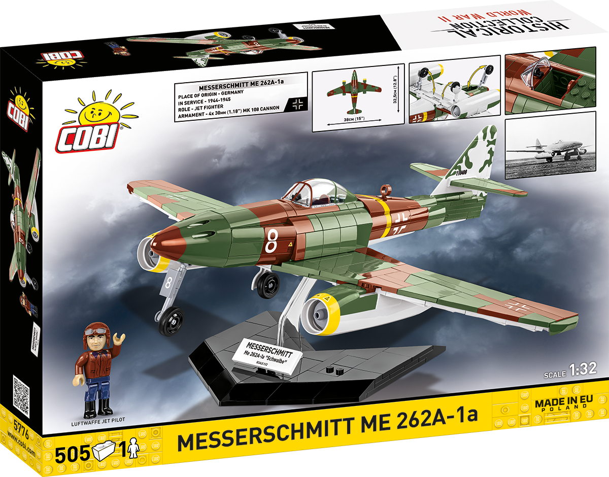 Německý proudový stíhací letoun Messerschmitt ME 262A -1a COBI 5776 - World War II 1:32