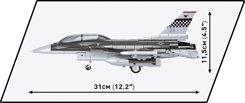 Americký víceúčelový stíhací letoun F-16D Fighting Falcon COBI 5815 - Armed Forces