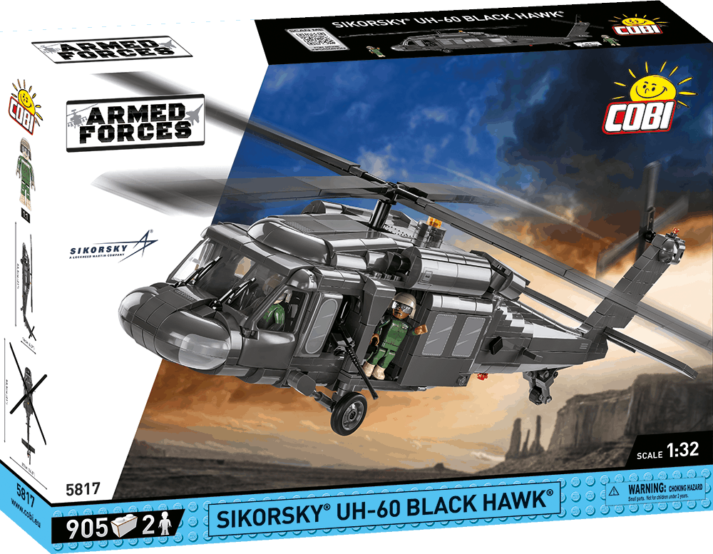 Americký víceúčelový vrtulník Sikorski UH-60 Black Hawk COBI 5817 - Armed Forces