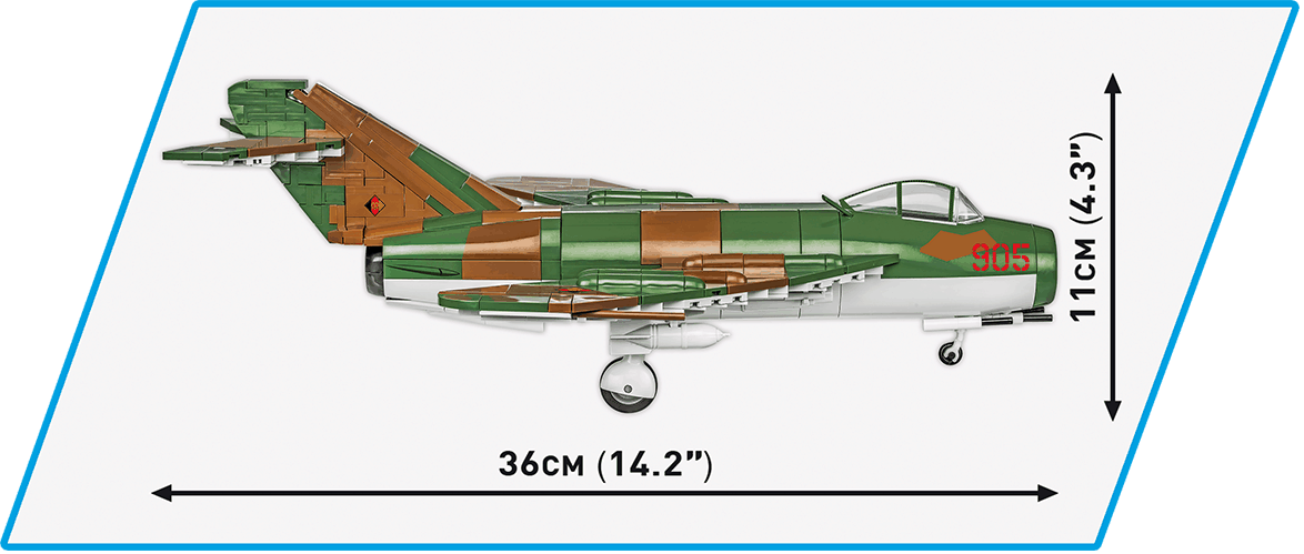 Polish fighter aircraft LIM-5 (MIG-17F) COBI 5824 - Cold War - kopie